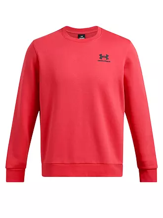 UNDER ARMOUR | Suéter de hombre UA Essential Fleece Crewneck | rot